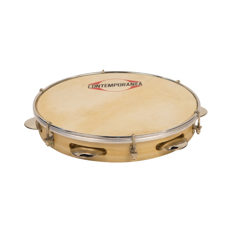 Pandeiro 10" bois - peau animale - Pro